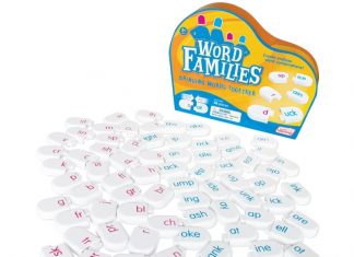 Junior Learning Word Families Literacy Game Review Word Families