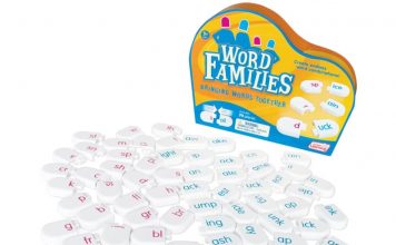 Junior Learning Word Families Literacy Game Review Word Families
